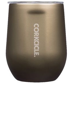 Corkcicle Stemless Cup 12oz in Metallic Neutral.