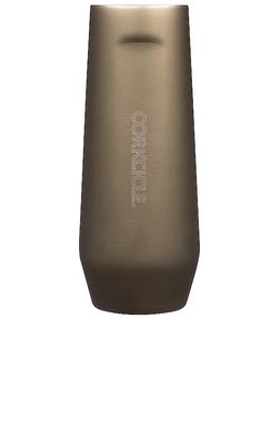 Corkcicle Stemless Flute 7oz in Metallic Neutral.