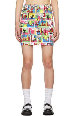 Moschino Multicolor Cotton Mini Skirt