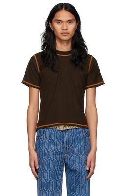 Phlemuns SSENSE Exclusive Brown Cotton T-Shirt