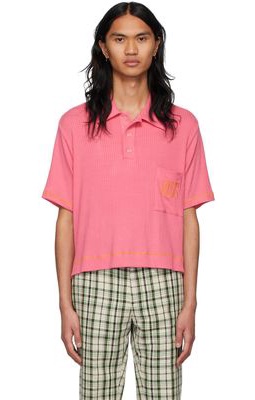 Phlemuns SSENSE Exclusive Pink Cotton Polo
