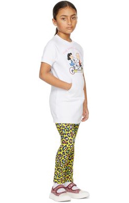 Marc Jacobs Kids Yellow Cheetah Leggings