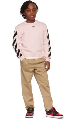 Off-White Kids Pink Stamp Sweater