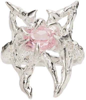 Harlot Hands SSENSE Exclusive Pink Butterfly Ring