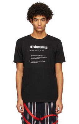 Ahluwalia Black Logo Definition T-Shirt