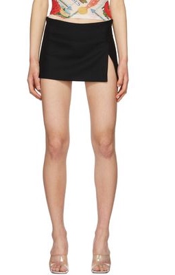 Miaou Black Micro Mini Skirt