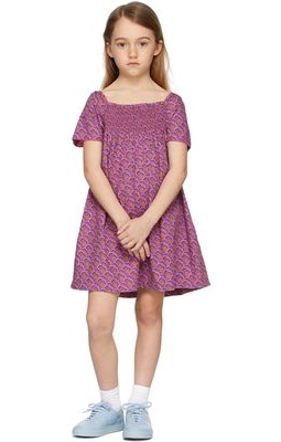 Longlivethequeen Kids Purple Smock Dress