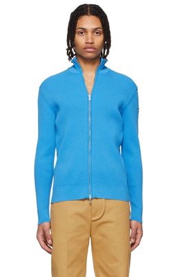 Jacquemus Blue 'Le Gilet Frescu' Zip-Up Sweater