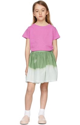 Longlivethequeen Kids Green Voile Skirt