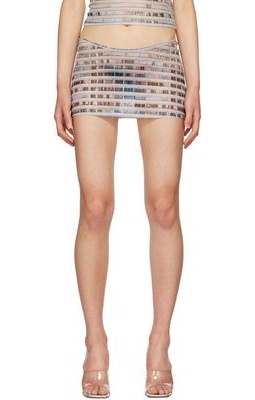 Miaou Grey Elektra Mini Skirt