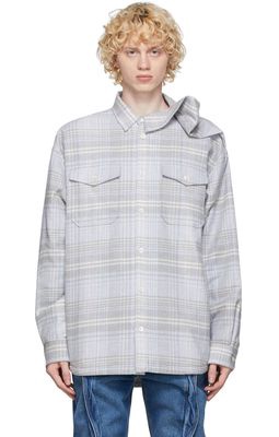 Y/Project Grey Clipped Shoulder Shirt