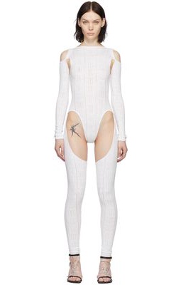 1XBLUE SSENSE Exclusive White Cotton Jumpsuit