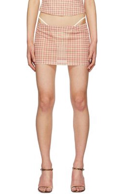Miaou Pink Fig Mini Skirt