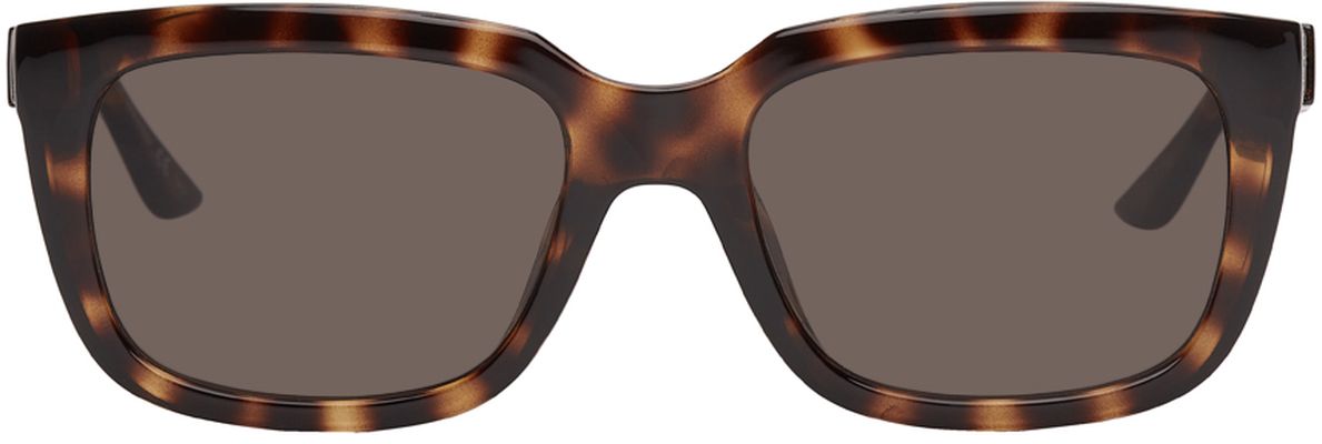Balenciaga Tortoiseshell Typo Smart Sunglasses