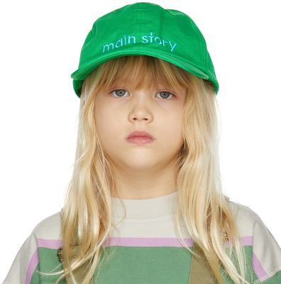 Main Story Kids Green Logo Cap