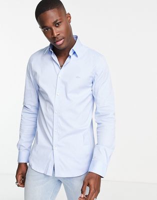 Lacoste long sleeve shirt in blue