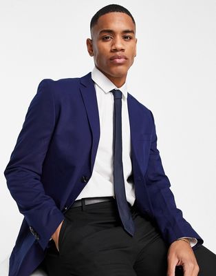 Jack & Jones Premium slim fit suit jacket in blue-Blues