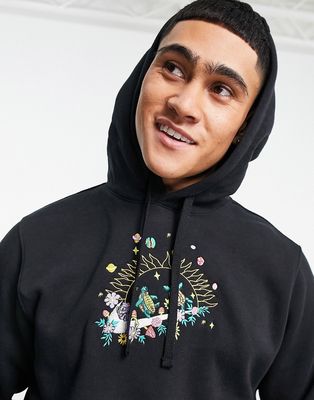 Nike Logo Twist Pack fleece hoodie in black