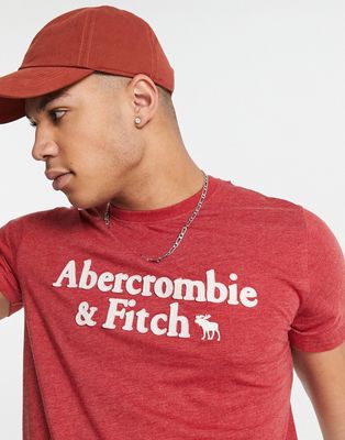 Abercombie & Fitch logo t-shirt in red