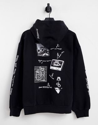 Carhartt WIP scramble print hoodie in black
