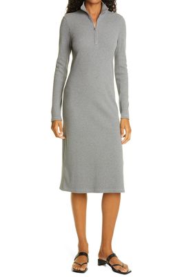 rag & bone Laila Long Sleeve Zip Front Dress in Htrgry