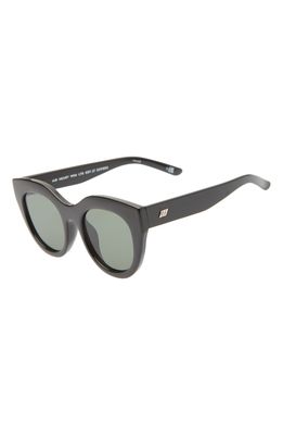 Le Specs Air Heart 45mm Cat Eye Sunglasses in Black