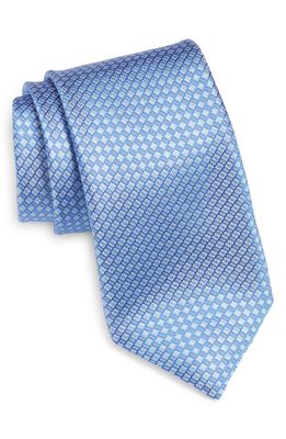 Canali Solid Silk Tie in Light Blue