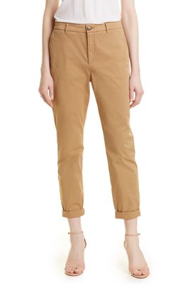 BOSS Tachine Stretch Cotton Trousers in Iconic Camel