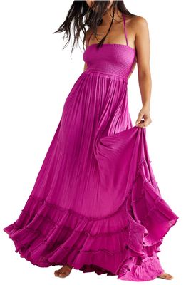 Endless Summer by Free People Extratropical Smocked Maxi Dress in Electric Combo