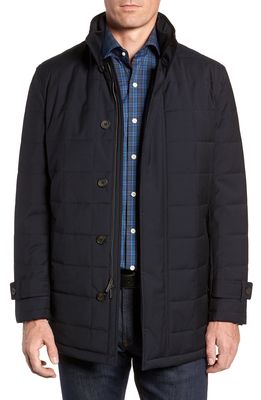 Cardinal of Canada Quilted Car Coat in Navy