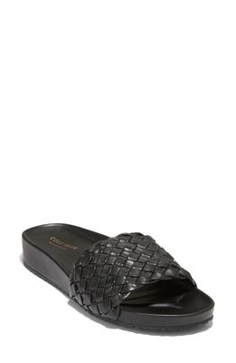 Cole Haan Mojave Slide Sandal in Black Leather