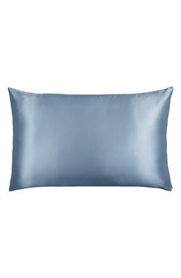 BLISSY Mulberry Silk Pillowcase in Ash Blue