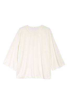 The Row Giner Silk Blouse in Ivory