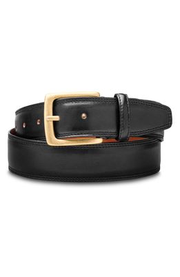 Bosca Amalfi Leather Belt in Black