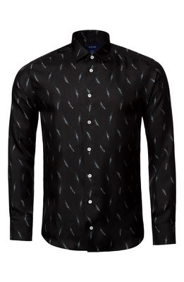 Eton Silk Dress Shirt in Black