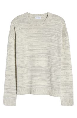 John Elliott Intermingle Cotton Sweater in Ivory X Ash