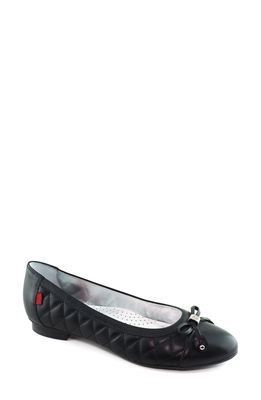 Marc Joseph New York Pearl Street Flat in Black Quilted Leather