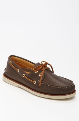 Sperry Gold Cup Authentic Original Boat Shoe in Dark Brown Leather