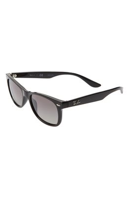 Ray-Ban Junior 48mm Wayfarer Sunglasses in Black/Black Gradient