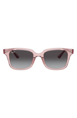Ray-Ban Junior Wayfarer 48mm Sunglasses in Transparent Pink Grey Gradient