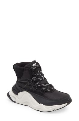 SOREL Kinetic Rnegd Waterproof High Top Sneaker Boot in Black Black