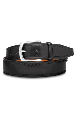 Bosca Palermo Leather Belt in Black