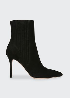 Lisa Suede Stiletto Ankle Booties