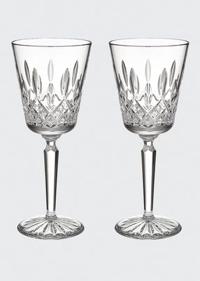 Lismore Tall Large Wine Glasses - 15 oz, Set of 2
