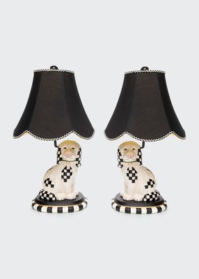 Staffordshire Dog 22" Lamps, Set of 2
