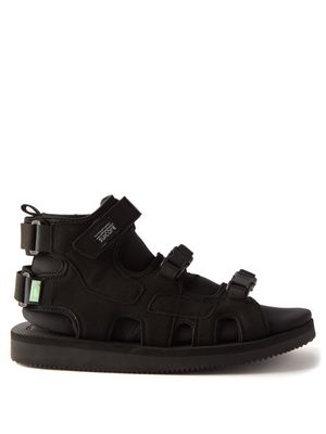 Suicoke - Boak-2ab High-top Velcro-strap Sandals - Mens - Black