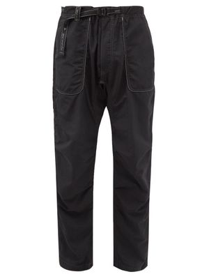 And Wander - Logo-embroidered Nylon Climbing Trousers - Mens - Black