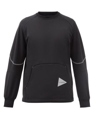 And Wander - Power Air Raglan-sleeve Sweater - Mens - Black