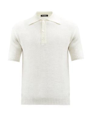 Raf Simons - Knitted Wool Polo Shirt - Mens - White