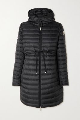 Moncler - Barbel Hooded Quilted Shell Down Coat - Black
